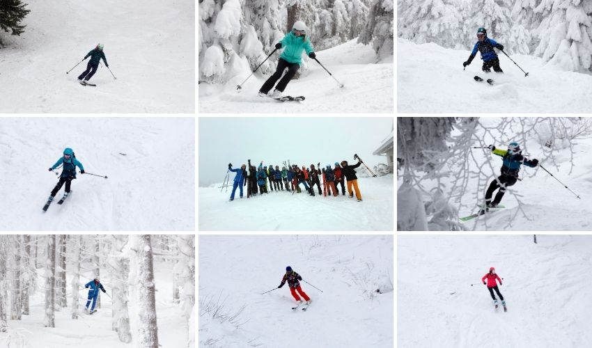 Nauka jazdy na nartach dla skiturowców
